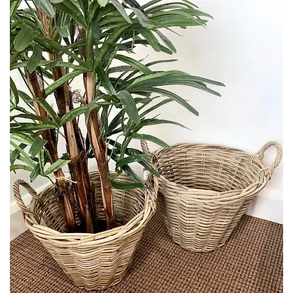 Rattan Utility Baskets | Set of 2